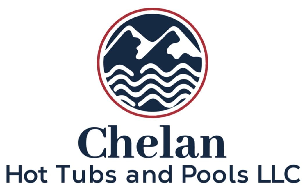 A logo of chelan tubs and pools